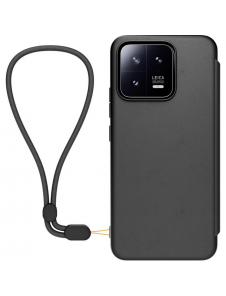 Gjord för Xiaomi bokfodral med halsband för Xiaomi 13 Black
