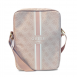 Guess PU 4G Printed Stripes Tablet Bag 10" Rosa