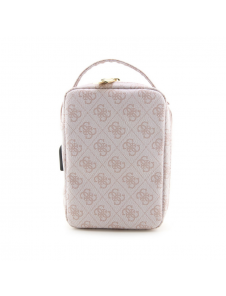 Guess PU 4G Printed Stripes Travel Universal Bag Pink