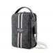 Guess PU 4G Printed Stripes Travel Universalväska Svart