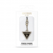 Guess - Triangle Diamant Metall Charm Med Rhinestenes