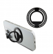 Guess - Magsafe Ringställ Med Präggad Logo Och Rhinestenes - Svart
