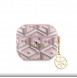 Airpods 3 Guess - Airpods-fodral Pu G Kub Och Guld Metalllogo Classic Med Charm - Rosa