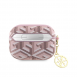 Airpods Pro Guess - Airpods-fodral Pu G Cube Och Guld Metalllogo Classic Med Charm - Rosa