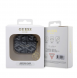 Airpods 3 Guess - Airpods-fodral Pu G Kub Och Guld Metalllogo Klassisk Med Charm - Svart