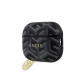 Airpods Pro 2 Guess - Airpods-fodral Pu G Kub Och Guld Metalllogo Classic Med Charm - Svart