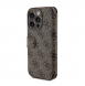 Iphone 15 Pro Guess - Pu Läder 4g Folio Fodral Big Metal Logo - Brunt