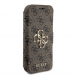 Iphone 15 Pro Guess - Pu Läder 4g Folio Fodral Big Metal Logo - Brunt