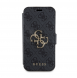 Iphone 15 Pro Max Guess - Pu Läder 4g Folio Fodral Big Metal Logo - Grå