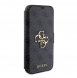 Iphone 15 Plus Guess - Pu Läder 4g Folio Fodral Big Metal Logo - Grå