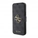 Iphone 15 Plus Guess - Pu Läder 4g Folio Fodral Big Metal Logo - Grå