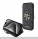 Iphone 15 Guess - Pu Läder 4g Folio Fodral Big Metal Logo - Grå