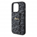Iphone 15 Pro Max Guess - Grip Ställfodral Pu Gcube Metal Script Logo - Svart