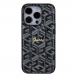 Iphone 15 Pro Max Guess - Grip Ställfodral Pu Gcube Metal Script Logo - Svart
