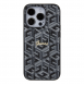 Iphone 15 Pro Guess - Grip Ställfodral Pu Gcube Metal Script Logo - Svart