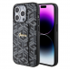 Iphone 15 Pro Guess - Grip Ställfodral Pu Gcube Metal Script Logo - Svart