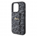 Iphone 15 Pro Guess - Grip Ställfodral Pu Gcube Metal Script Logo - Svart