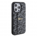 Iphone 15 Pro Guess - Grip Ställfodral Pu Gcube Metal Script Logo - Svart