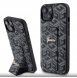 Iphone 15 Guess - Grip Ställfodral Pu Gcube Metal Script Logo - Svart