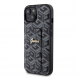 Iphone 15 Guess - Grip Ställfodral Pu Gcube Metal Script Logo - Svart