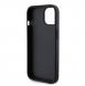Iphone 15 Guess - Grip Ställfodral Pu Gcube Metal Script Logo - Svart