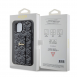 Iphone 15 Guess - Grip Ställfodral Pu Gcube Metal Script Logo - Svart