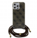 Iphone 15 Pro Max Guess - Iml 4g Tryckt Crossbody Cord Cord - Brunt