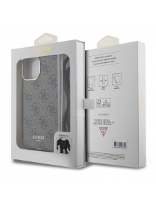 Iphone 15 Pro Max Guess - Iml 4g Tryckt Crossbody Cord Cord - Brunt
