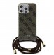 Iphone 15 Pro Guess - Iml 4g Tryckt Crossbody Cord Cord - Brunt