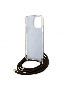 Iphone 15 Pro Guess - Iml 4g Tryckt Crossbody Cord Cord - Brunt