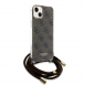 Iphone 15 Guess - Iml 4g Tryckt Crossbody Cord Cord - Brunt