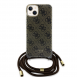 Iphone 15 Guess - Iml 4g Tryckt Crossbody Cord Cord - Brunt