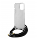 Iphone 15 Pro Max Guess - Iml 4g Tryckt Crossbody Cover Cord - Svart