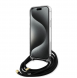 Iphone 15 Pro Max Guess - Iml 4g Tryckt Crossbody Cover Cord - Svart
