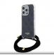 Iphone 15 Pro Guess - Iml 4g Tryckt Crossbody Cover Cord - Svart