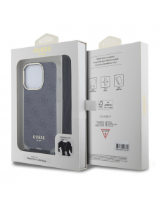Iphone 15 Pro Guess - Iml 4g Tryckt Crossbody Cover Cord - Svart