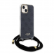 Iphone 15 Guess - Iml 4g Tryckt Crossbody Cord Cord - Svart
