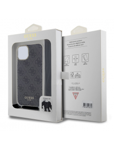 Iphone 15 Guess - Iml 4g Tryckt Crossbody Cord Cord - Svart
