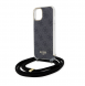 Iphone 15 Guess - Iml 4g Tryckt Crossbody Cord Cord - Svart