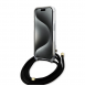 Iphone 15 Guess - Iml 4g Tryckt Crossbody Cord Cord - Svart