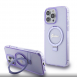 Iphone 15 Pro Max Guess - Iml Ringställ Funktion Magsafe-fodral Med Glitter - Lila