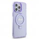 Iphone 15 Pro Max Guess - Iml Ringställ Funktion Magsafe-fodral Med Glitter - Lila