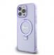 Iphone 15 Pro Max Guess - Iml Ringställ Funktion Magsafe-fodral Med Glitter - Lila