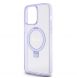 Iphone 15 Pro Max Guess - Iml Ringställ Funktion Magsafe-fodral Med Glitter - Lila