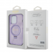 Iphone 15 Pro Guess - Iml Ringställfunktion Magsafe-fodral Med Glitter - Lila