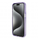 Iphone 15 Pro Guess - Iml Ringställfunktion Magsafe-fodral Med Glitter - Lila