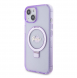 Iphone 15 Plus Guess - Iml Ringställ Funktion Magsafe-fodral Med Glitter - Lila