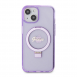 Iphone 15 Plus Guess - Iml Ringställ Funktion Magsafe-fodral Med Glitter - Lila