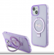 Iphone 15 Guess - Iml Ringställfunktion Magsafe-fodral Med Glitter - Lila