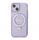 Iphone 15 Guess - Iml Ringställfunktion Magsafe-fodral Med Glitter - Lila